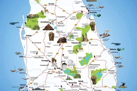 Sri Lanka Travel Guide Map